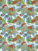 Scalamandre Sea Of Trees Print Kaleidescope Fabric