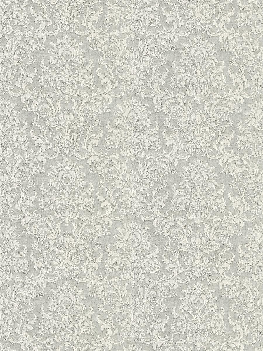 Scalamandre San Luca Damask Pearl Grey Fabric