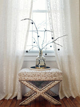 Scalamandre Broderie Leopard Ebony On Silver Fabric