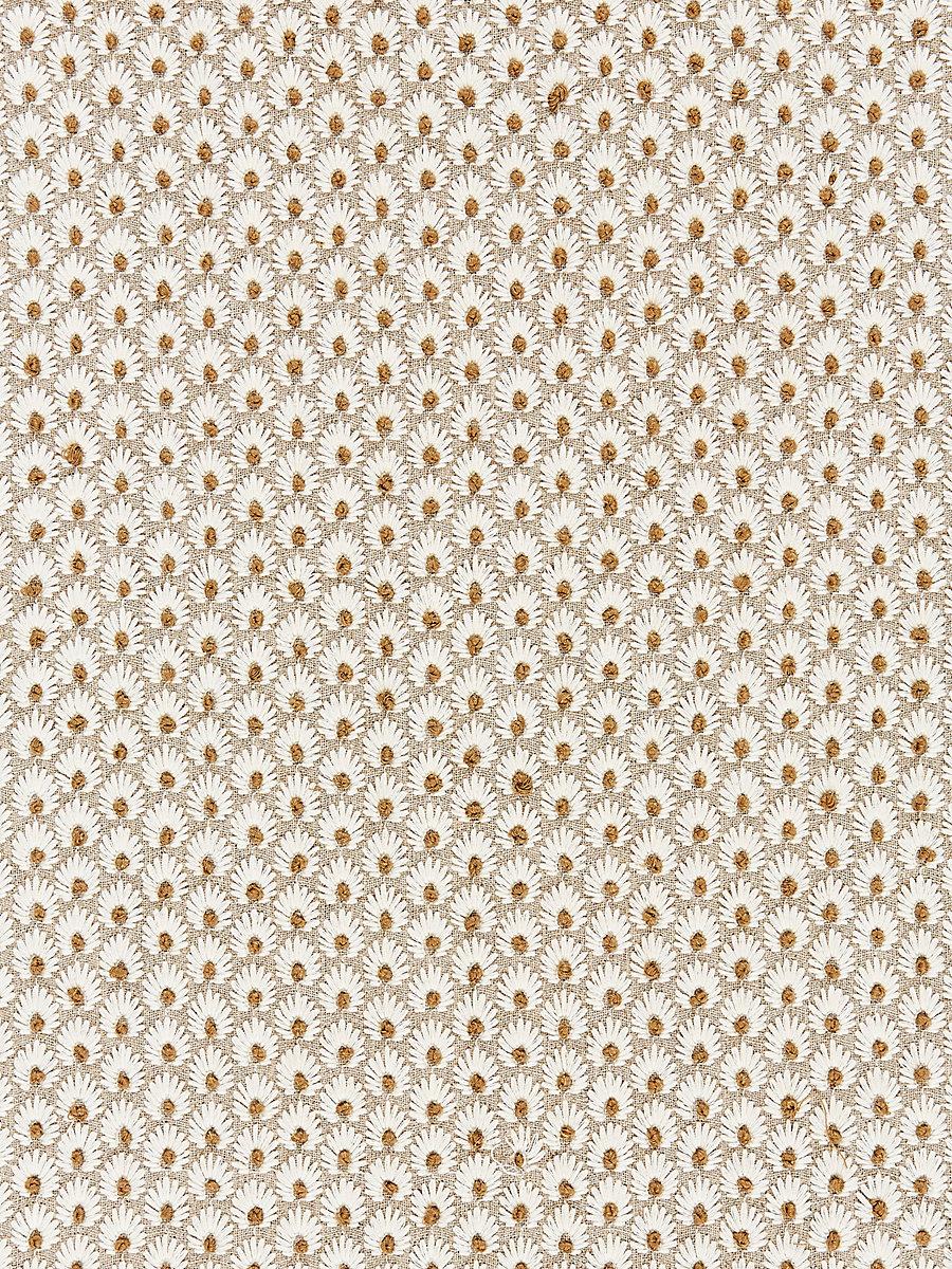 Scalamandre Fleur Embroidery Flax Fabric