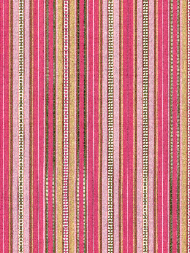 Scalamandre Nile Stripe Rose Garden Fabric
