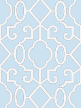 Scalamandre Ming Fretwork Wallpaper Cloud Wallpaper