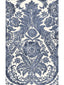 Scalamandre Luciana Damask Print Denim Wallpaper