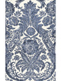 Scalamandre Luciana Damask Print Denim Wallpaper
