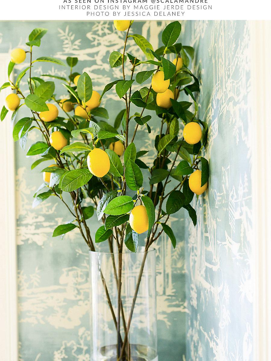 Scalamandre Summer Palace Sky Wallpaper