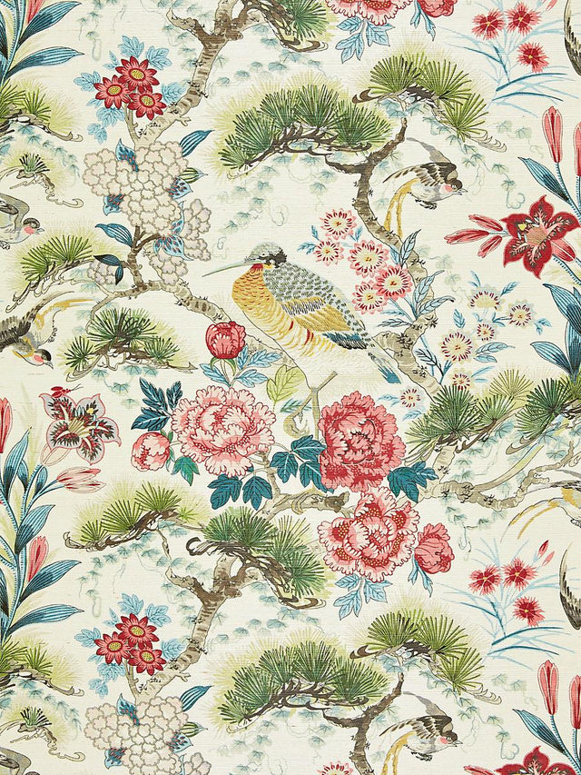 Scalamandre Shenyang Sisal Bloom Wallpaper