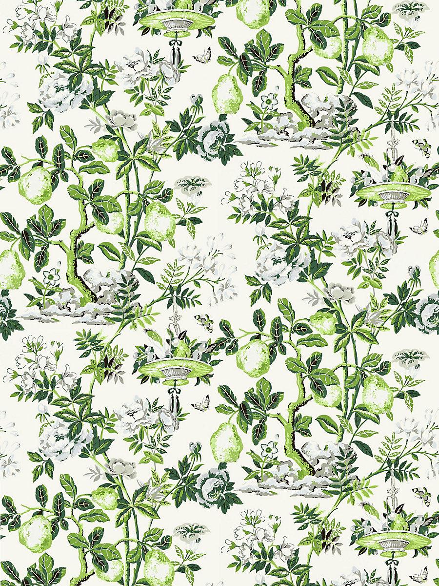 Scalamandre Shantung Garden Verdance Wallpaper