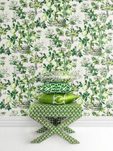Scalamandre Shantung Garden Verdance Wallpaper