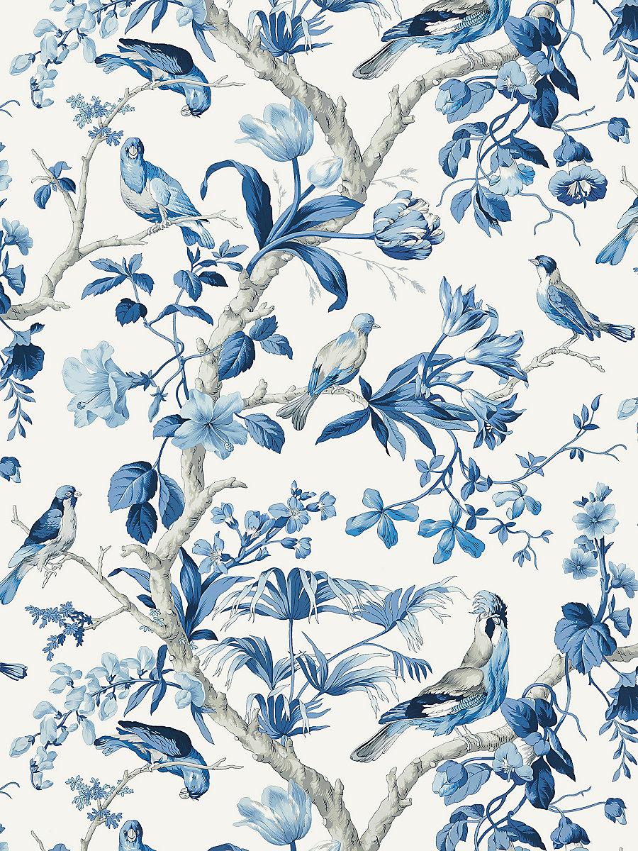 Scalamandre Belize Porcelain Wallpaper