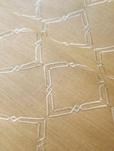 Scalamandre Monroe Embroidered Grasscloth Bronze Wallpaper