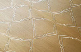 Scalamandre Monroe Embroidered Grasscloth Bronze Wallpaper