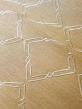 Scalamandre Monroe Embroidered Grasscloth Bronze Wallpaper