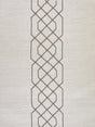 Scalamandre Adelaide Beaded Sisal Pewter Wallpaper