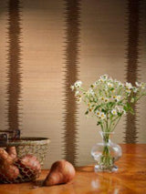 Scalamandre Veronica Beaded Grasscloth Copper Wallpaper