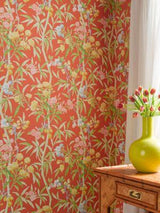 Scalamandre Lanai Passionfruit Wallpaper