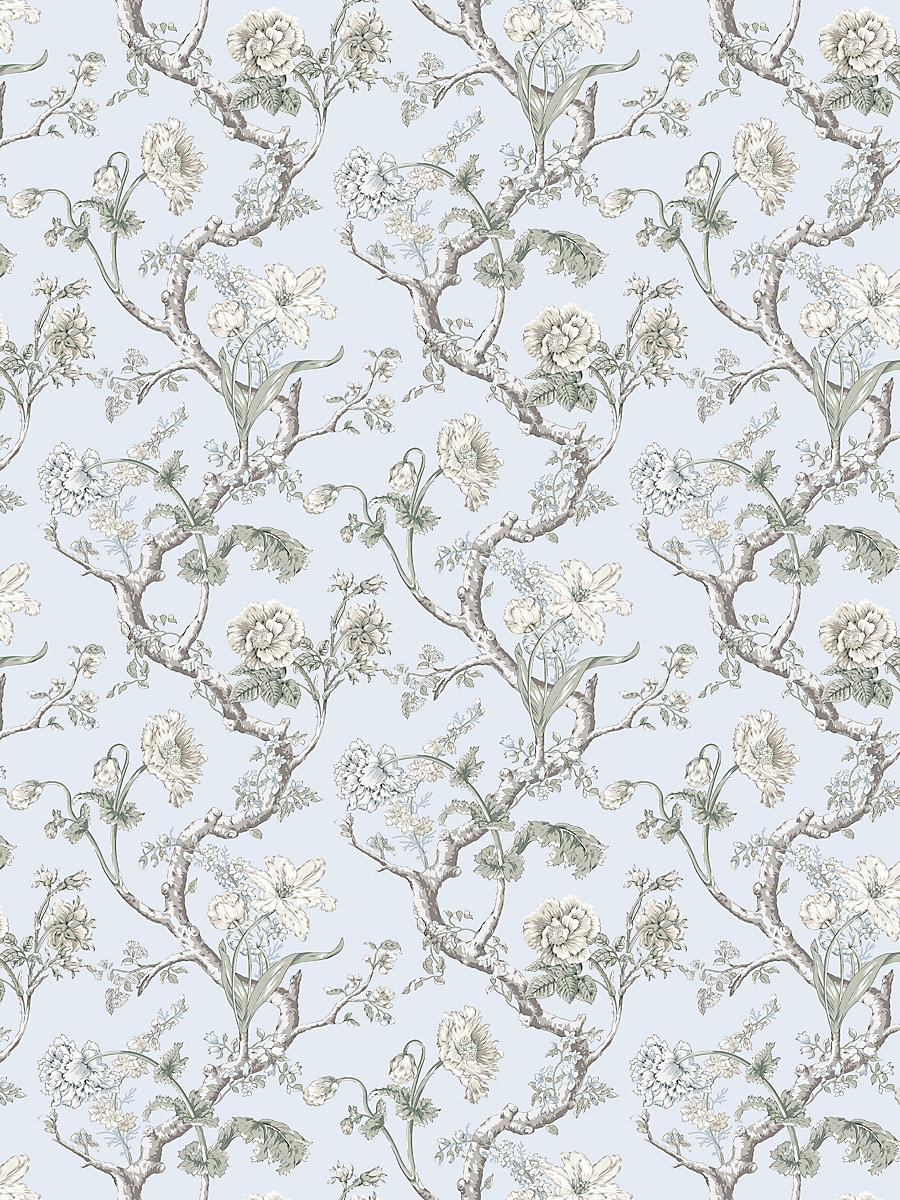 Scalamandre Andrew Jackson Floral Skylight Wallpaper