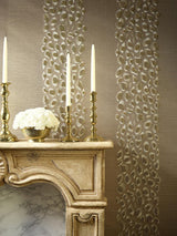 Scalamandre Catwalk Embellished Grasscloth Desert Wallpaper