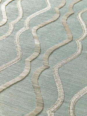 Scalamandre Valentina Embellished Sisal Seaglass Wallpaper