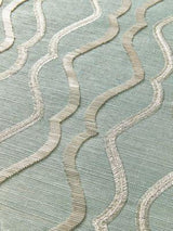 Scalamandre Valentina Embellished Sisal Seaglass Wallpaper