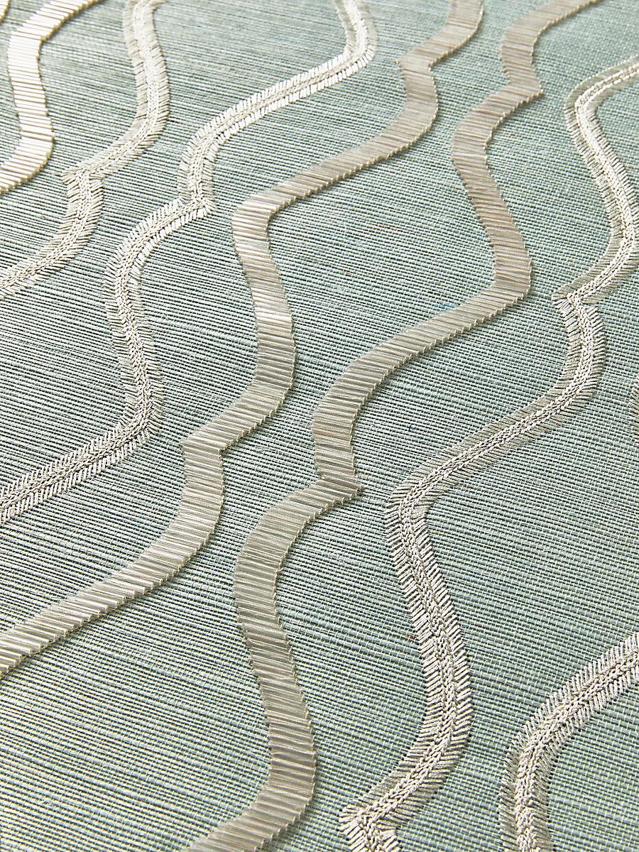 Scalamandre Valentina Embellished Sisal Seaglass Wallpaper