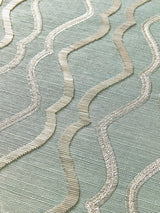 Scalamandre Valentina Embellished Sisal Seaglass Wallpaper