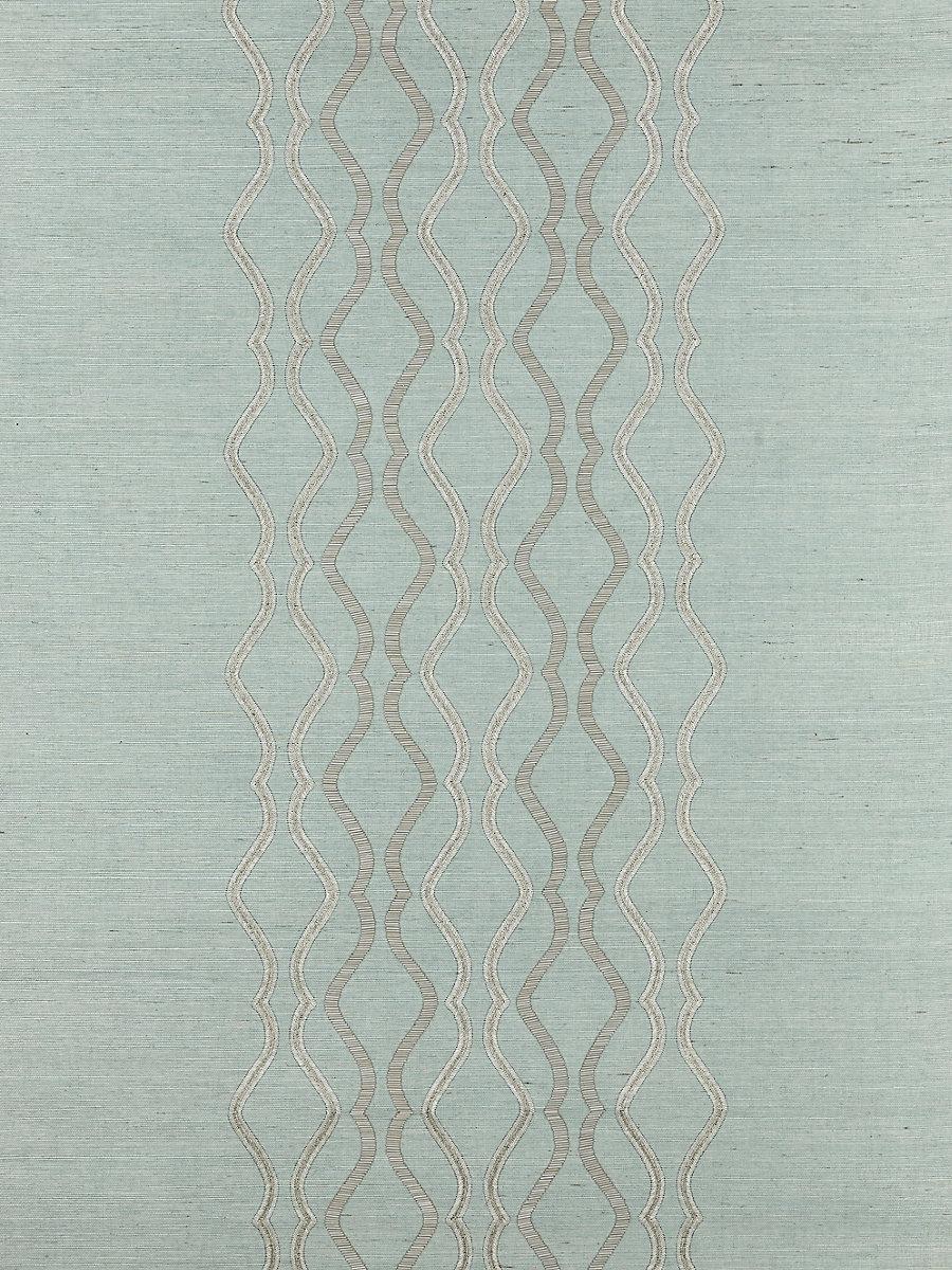 Scalamandre Valentina Embellished Sisal Seaglass Wallpaper