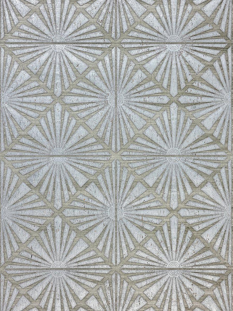 Scalamandre Milan Diamond Grasscloth Pewter Wallpaper