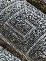 Scalamandre Fret Mosaic Grasscloth Mineral Wallpaper