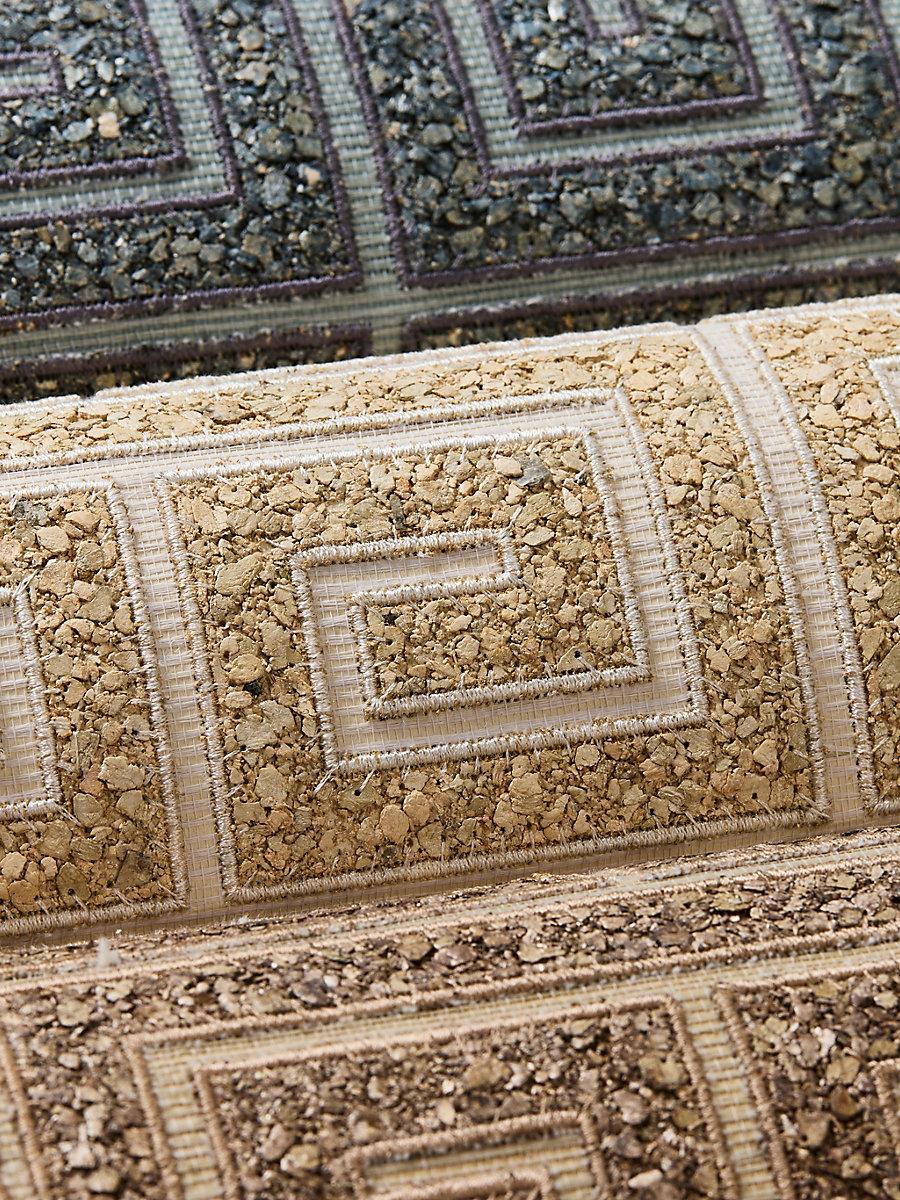 Scalamandre Fret Mosaic Grasscloth Mineral Wallpaper