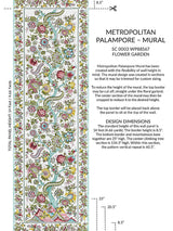 Scalamandre Metropolitan Palampore | Mural Flower Garden Wallpaper
