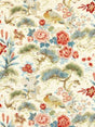 Scalamandre Shenyang Linen Print Sandalwood Fabric