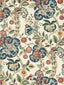 Scalamandre Cumbria Hand Block Print Multi On Cream Fabric