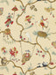 Scalamandre Ming Circus Multi On Tea Wallpaper