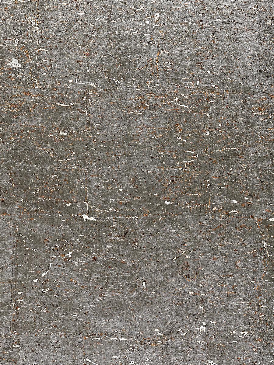 Scalamandre Metal Cork Graphite Wallpaper