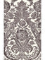 Scalamandre Luciana Damask Print Graphite Wallpaper
