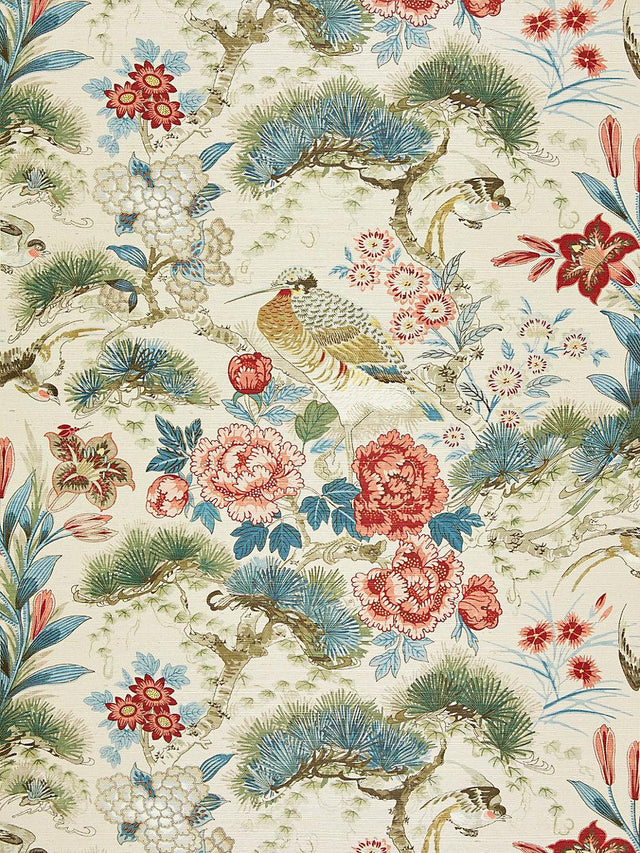 Scalamandre Shenyang Sisal Sandalwood Wallpaper