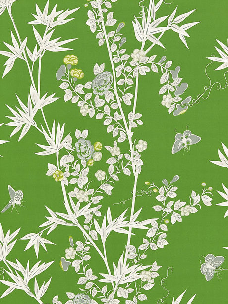 Scalamandre Jardin De Chine Jade Wallpaper