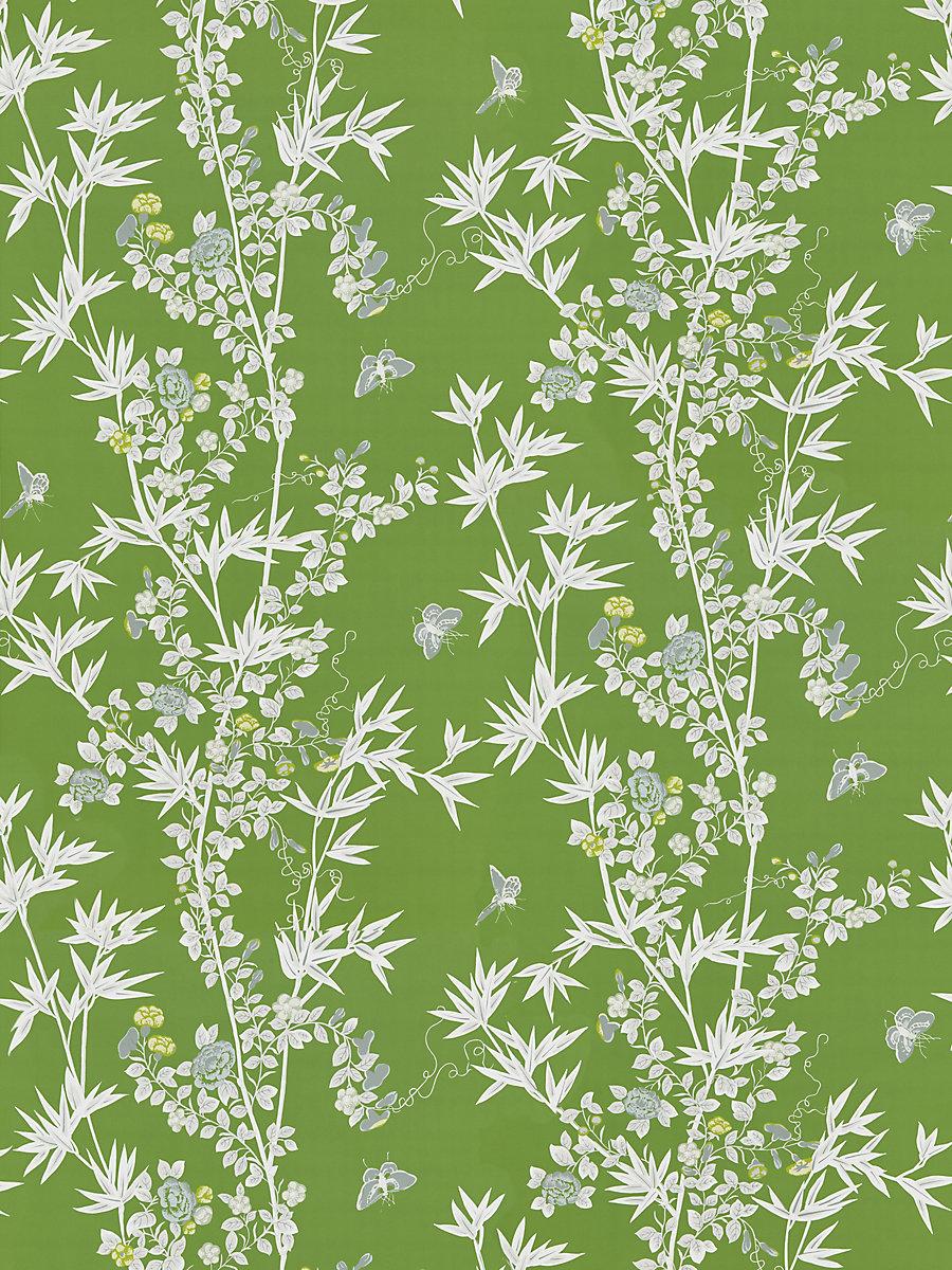 Scalamandre Jardin De Chine Jade Wallpaper