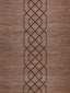 Scalamandre Adelaide Beaded Sisal Chocolate Wallpaper