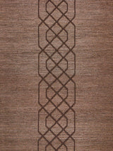 Scalamandre Adelaide Beaded Sisal Chocolate Wallpaper