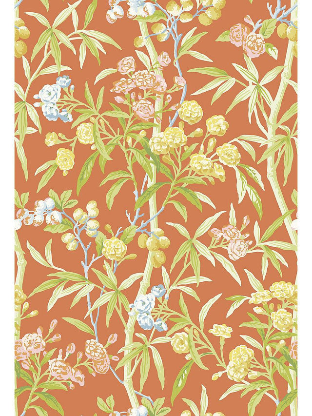 Scalamandre Lanai Guava Wallpaper