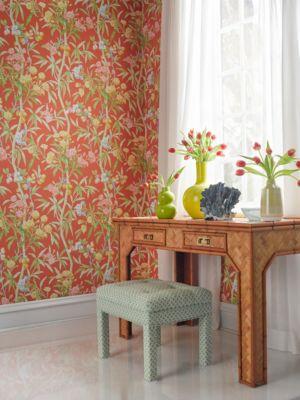 Scalamandre Lanai Guava Wallpaper