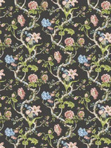 Scalamandre Andrew Jackson Floral Noir Wallpaper