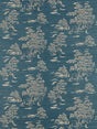 Scalamandre Katsura Embroidered Toile Peacock Wallpaper