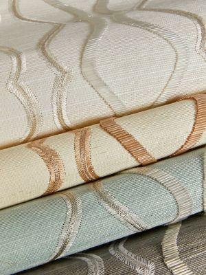 Scalamandre Valentina Embellished Sisal Sterling Wallpaper