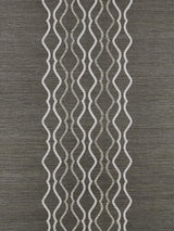 Scalamandre Valentina Embellished Sisal Sterling Wallpaper