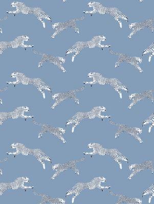 Scalamandre Leaping Cheetah Cloud Nine Wallpaper