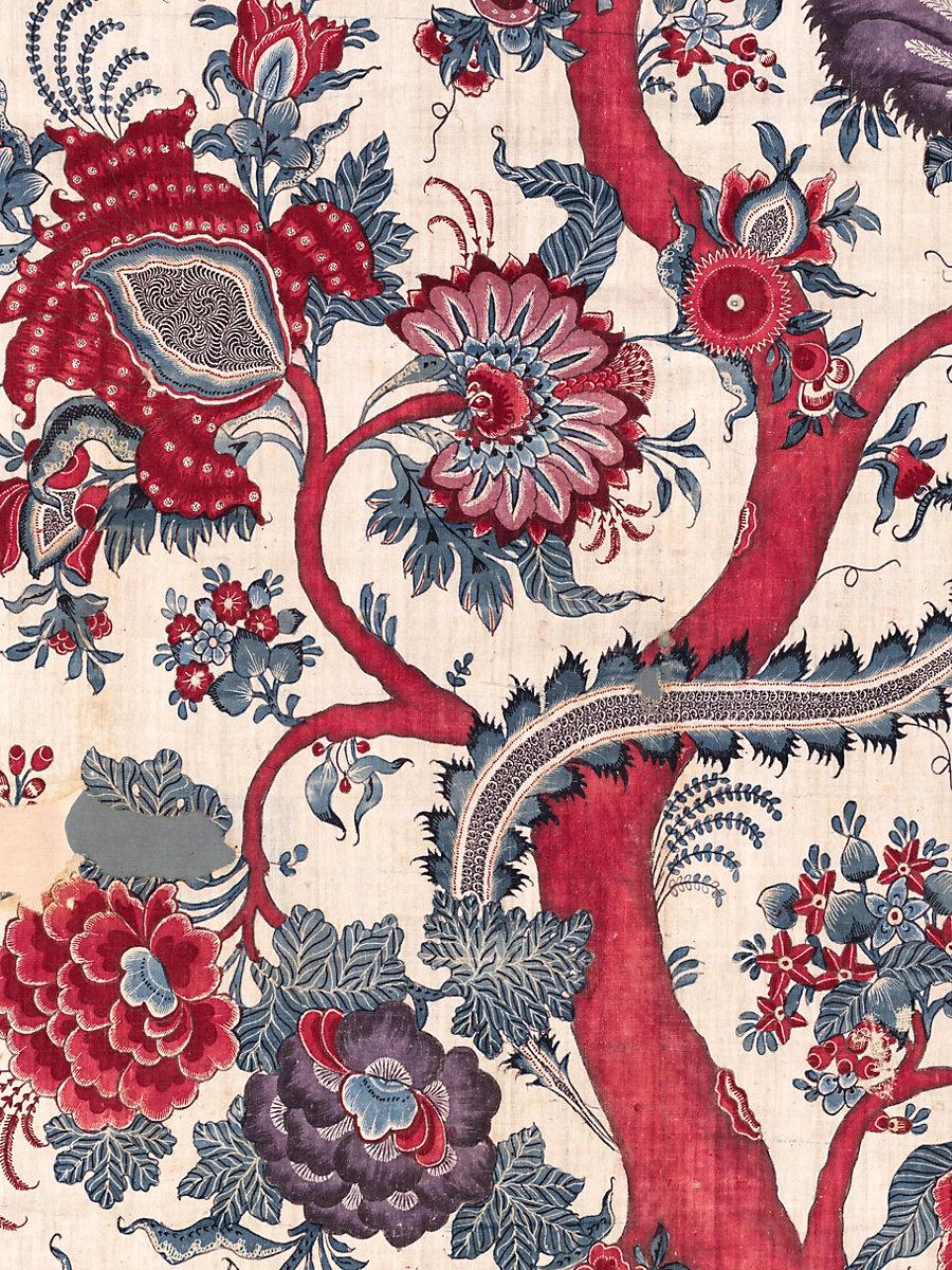Scalamandre Metropolitan Palampore Red Multi Wallpaper