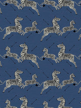 Scalamandre Zebras | Fabric Denim Fabric