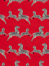Scalamandre Zebras Petite Masai Red Fabric